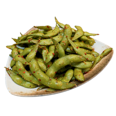 Spicy Garlic Edamame